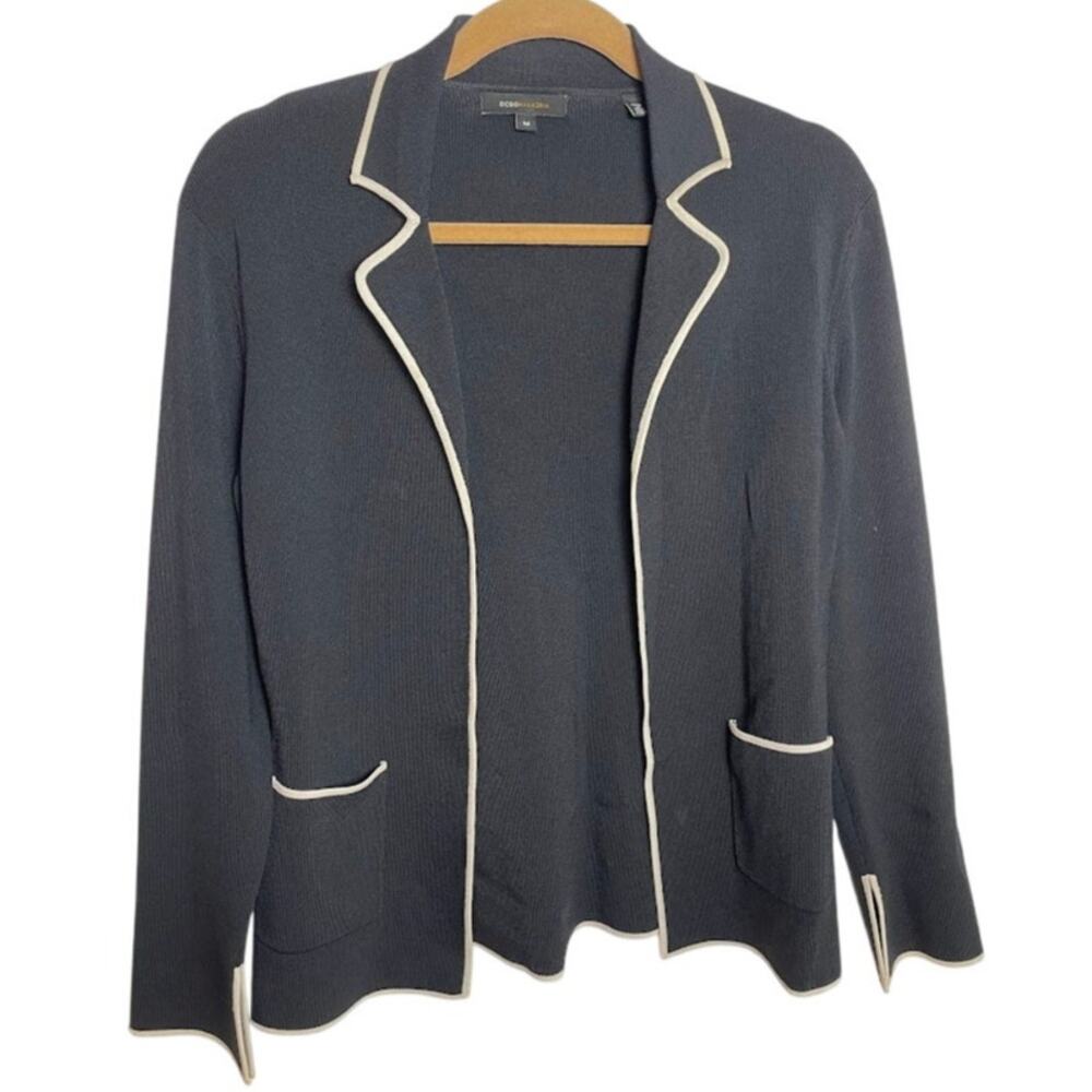 BCBGMaxAzria Cardigan blazer with White Trim